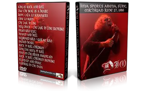 Artwork Cover of DIO 1986-06-27 DVD Flint Audience