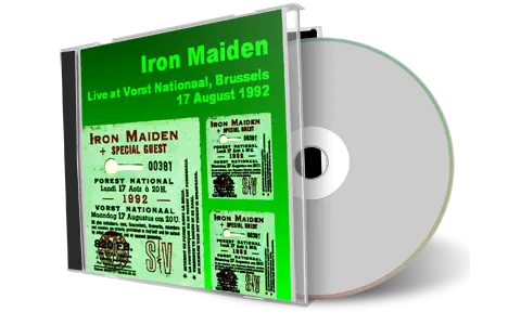 Artwork Cover of Iron Maiden 1992-08-17 CD Brussels Audience