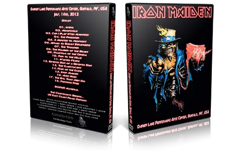 Artwork Cover of Iron Maiden 2012-07-16 DVD Darien Audience