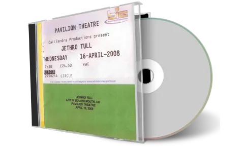Artwork Cover of Jethro Tull 2008-04-16 CD Bournemouth Audience