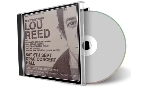 Artwork Cover of Lou Reed 2003-09-06 CD Brisbane Audience