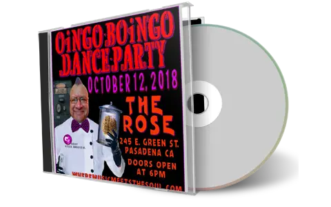 Artwork Cover of Oingo Boingo Dance Party 2018-10-12 CD Pasadena Audience