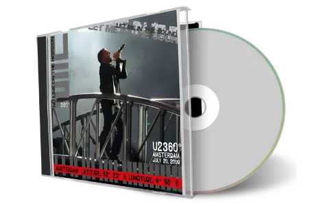 Artwork Cover of U2 2009-07-20 CD Amsterdam Soundboard