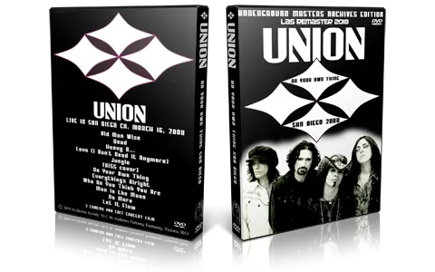 Artwork Cover of Union 2000-03-16 DVD San Diego Audience
