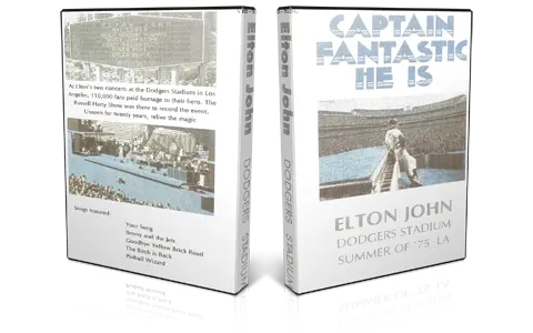 Artwork Cover of Elton John 1975-10-25 DVD Los Angeles Proshot