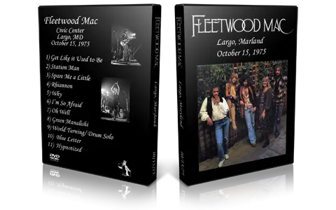 Artwork Cover of Fleetwood Mac 1975-10-15 CD Largo Soundboard