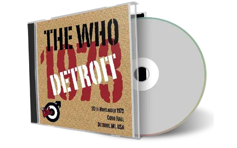 Artwork Cover of The Who 1973-11-30 CD Detroit Audience