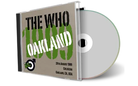 Artwork Cover of The Who 1989-08-29 CD Oakland Audience
