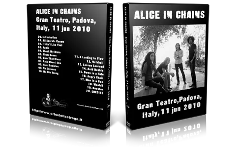 Artwork Cover of Alice In Chains 2010-06-11 DVD Padova Audience