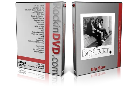 Artwork Cover of Big Star 1993-04-23 DVD Columbia Proshot