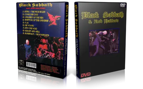 Artwork Cover of Black Sabbath 1992-11-14 DVD Costa Mesa Audience