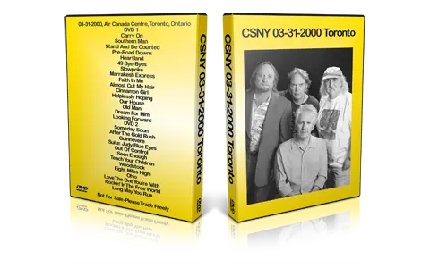 Artwork Cover of CSNY 2000-03-31 DVD Toronto Audience
