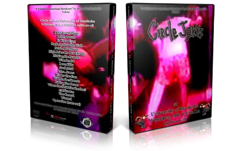 Artwork Cover of Circle Jerks 1986-10-18 DVD Manitoba Audience