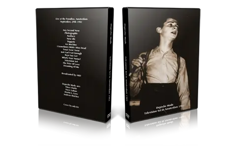 Artwork Cover of Depeche Mode 1981-09-29 DVD Paradiso Audience