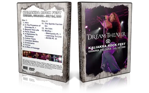 Artwork Cover of Dream Theater 2009-07-03 DVD Kavarna Proshot