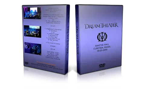 Artwork Cover of Dream Theater 2010-03-18 DVD Curitiba Audience