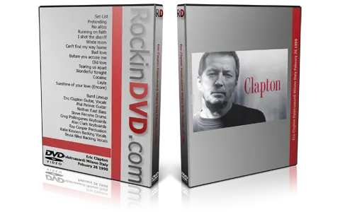 Artwork Cover of Eric Clapton 1990-02-26 DVD Milan Proshot