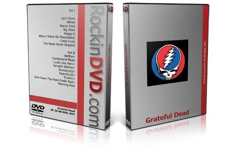 Artwork Cover of Grateful Dead 1988-09-20 DVD New York City Audience