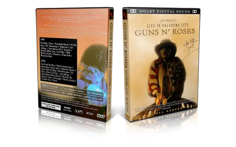Artwork Cover of Guns N Roses 1992-04-06 DVD Oklahoma City Proshot