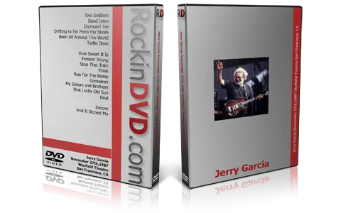 Artwork Cover of Jerry Garcia 1987-11-27 DVD San Francisco Audience