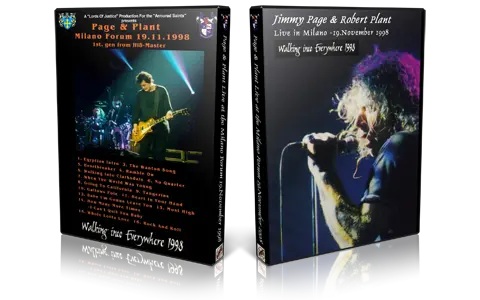 Artwork Cover of Jimmy Page and Robert Plant 1998-11-19 DVD Milan Audience