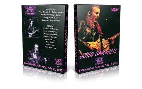 Artwork Cover of John Campbell 1992-07-10 DVD Friesland Proshot