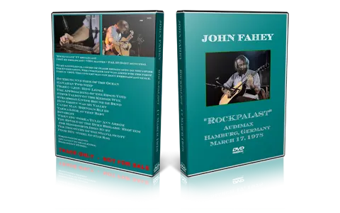 Artwork Cover of John Fahey 1978-03-17 DVD Hamburg Proshot