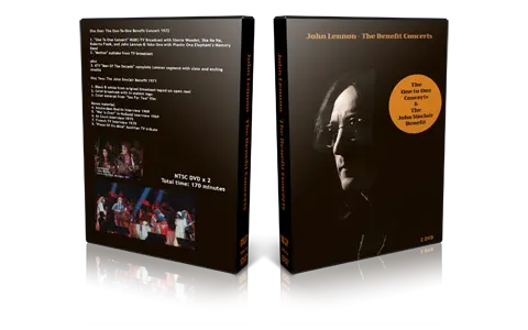 Artwork Cover of John Lennon Compilation DVD The Benefit Concerts Audience