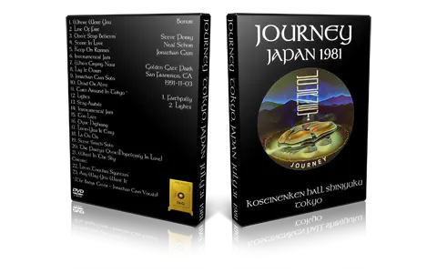 Artwork Cover of Journey 1981-07-31 DVD Tokyo Proshot