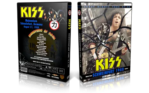 Artwork Cover of KISS 1988-08-27 DVD Schweinfurt Proshot