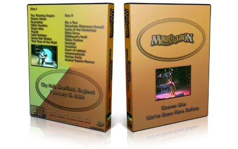 Artwork Cover of Marillion 1988-02-15 DVD Sheffield Audience