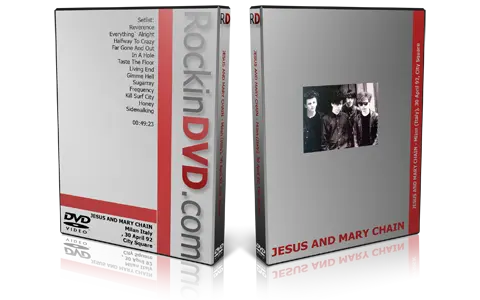 Artwork Cover of Jesus and Mary Chain 1992-04-30 DVD Milan Audience