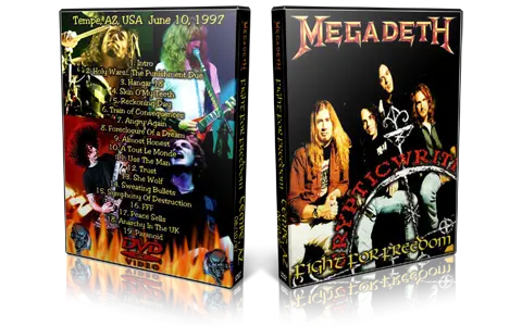 Artwork Cover of Megadeth 1997-10-06 DVD Various Audience