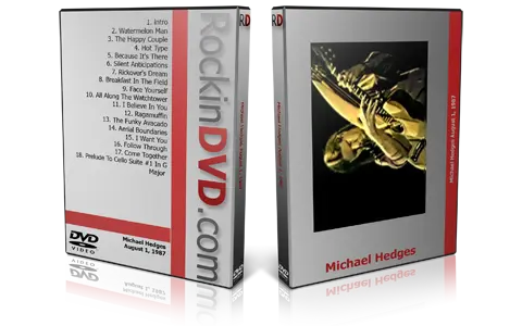 Artwork Cover of Michael Hedges 1987-08-01 DVD Great Barrington Proshot
