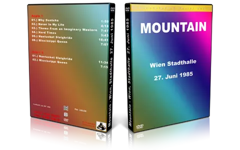 Artwork Cover of Mountain 1985-06-27 DVD Stadthalle Audience