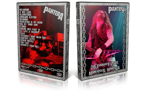 Artwork Cover of Pantera 2001-02-20 DVD Minneapolis Audience