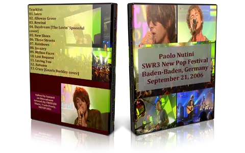 Artwork Cover of Paolo Nutini 2006-09-21 DVD Baden Baden Proshot