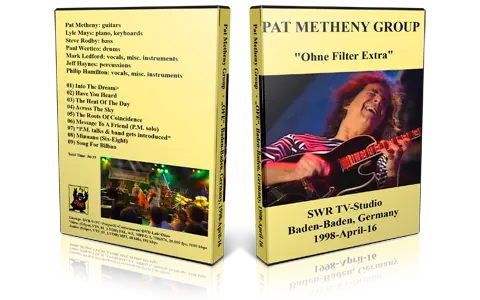 Artwork Cover of Pat Metheny 1998-04-16 DVD Baden Baden Proshot