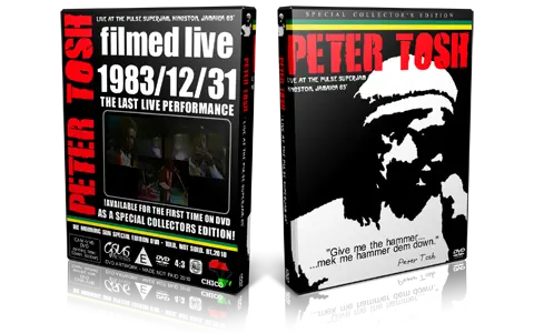 Artwork Cover of Peter Tosh 1983-12-31 DVD Kingston Audience
