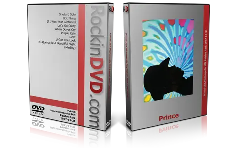 Artwork Cover of Prince 1987-12-31 DVD Minneapolis Proshot