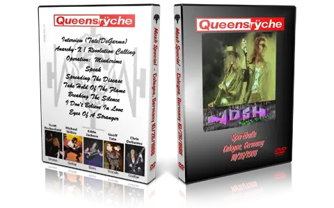 Artwork Cover of Queensryche 1988-10-26 DVD Koln Proshot