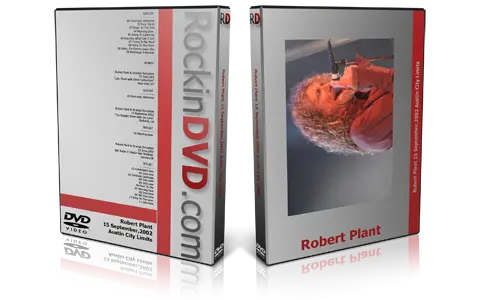 Artwork Cover of Robert Plant 2002-09-15 DVD Austin Proshot