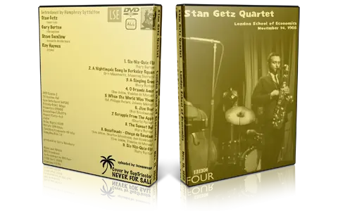 Artwork Cover of Stan Getz 1966-11-14 DVD London Proshot