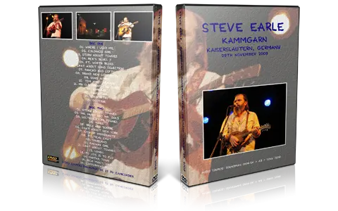 Artwork Cover of Steve Earle 2009-11-29 DVD Kaiserslautern Audience