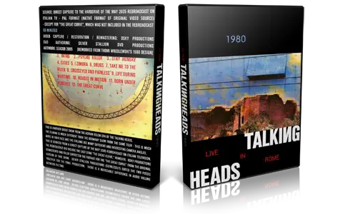 Artwork Cover of Talking Heads Compilation DVD December 1980 Proshot