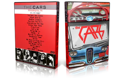 Artwork Cover of The Cars 1987-11-17 DVD Philadelphia Proshot