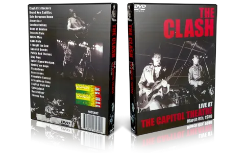 Artwork Cover of The Clash 1980-03-03 DVD Passaic Proshot
