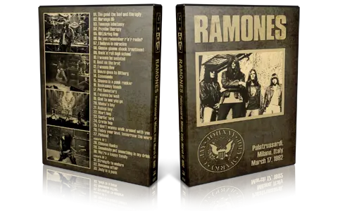 Artwork Cover of Ramones 1992-03-17 DVD Milan Audience