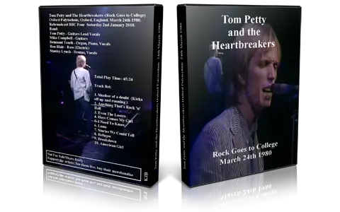Artwork Cover of Tom Petty 1980-03-24 DVD BBC TV Proshot