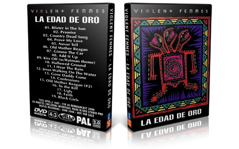 Artwork Cover of Violent Femmes 1985-04-02 DVD Madrid Proshot
